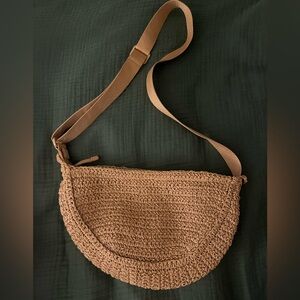 Uniqlo Woven Crescent bag